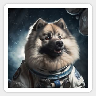 Astro Dog - Keeshond Magnet